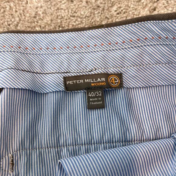 Peter Millar Wicking Men's Dress Pant Grey Trouser Size 40/32 - Picture 4 of 8